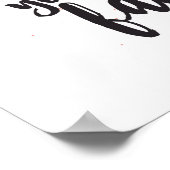 Ik hou van je gezicht roze hart poster (Hoek)