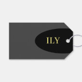 "Ik hou van je" Gift Label Cadeaulabel (Voorkant (Horizontaal))