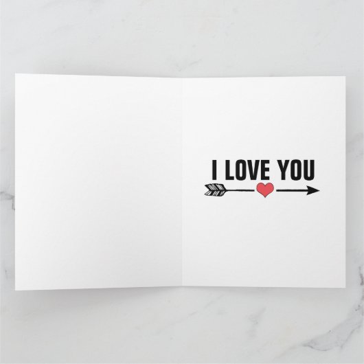 IK HOU VAN JE GIGANTISCH WENSKAART KAART (Binnen)