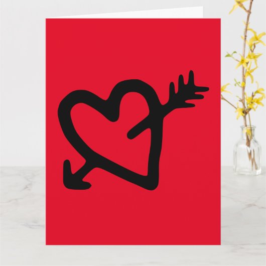 IK HOU VAN JE GIGANTISCH WENSKAART KAART (Gele Bloem)