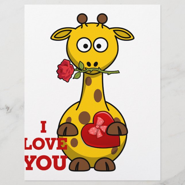 ik hou van je giraffe (Voorkant)
