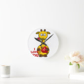 ik hou van je giraffe ronde klok (Huis)