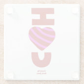 Ik hou van je glazen Onderzetter (Achterkant)