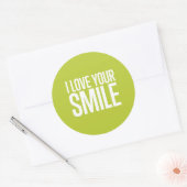 Ik hou van je glimlach Sticker (Envelop)