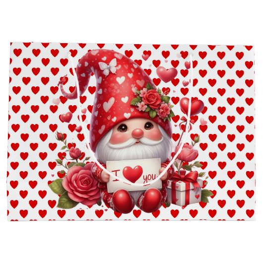 Ik hou van je Gnome Groot Cadeauzakje (Achterkant)