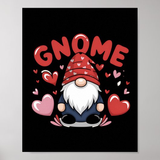 Ik hou van je Gnome wat Sticker 1 Poster (Voorkant)