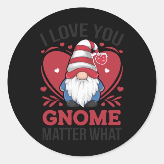 Ik hou van je Gnome wat Sticker 2 (Voorkant)