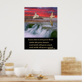 Ik hou van je God met al je hart Poster (Keuken)