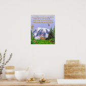 Ik hou van je God met al je hart poster (Keuken)