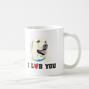 Ik hou van je Golden Labrador Retriever Theme Koffiemok