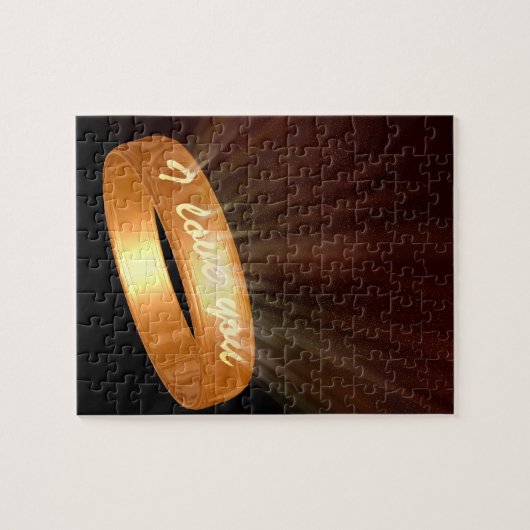 "Ik hou van je" Golden Ring Legpuzzel (Horizontaal)