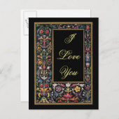 Ik hou van je Gothic Briefkaart  (Voorkant / Achterkant)