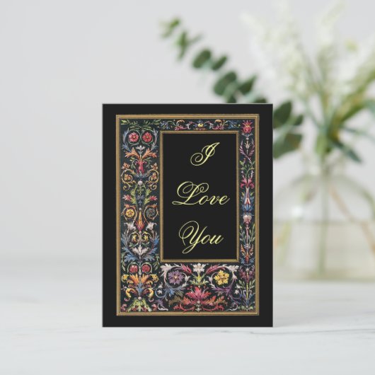 Ik hou van je Gothic Briefkaart  (Staand voorkant)