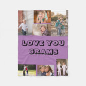 Ik hou van je Grams Fleece Deken (Voorkant)