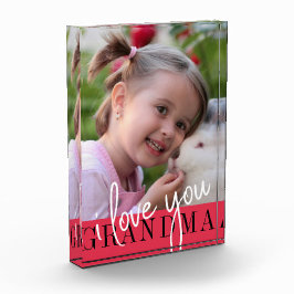 Ik hou van je Grandma Custom Photo Fotoblokken