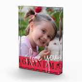 Ik hou van je Grandma Custom Photo Fotoblokken (Rechts)