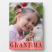 Ik hou van je Grandma Custom Photo Fotoplaat (voorkant)