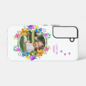 Ik hou van je GRANNY Foto kleurrijke Floral Modern Samsung Galaxy Hoesje (Achterkant horizontaal)