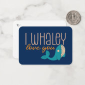 Ik hou van je grappige Kinder Valentijnsdag Notitiekaartje (Voorkant / Achterkant in situ)