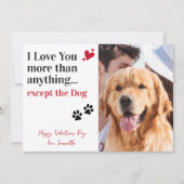 Ik hou van je grappige Valentijnsdag aangepaste ho Feestdagenkaart (Voorkant)