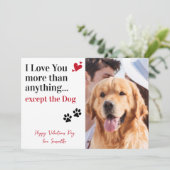 Ik hou van je grappige Valentijnsdag aangepaste ho Feestdagenkaart (Staand voorkant)