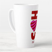 Ik hou van je grote latte Mok (Linkerhoek)