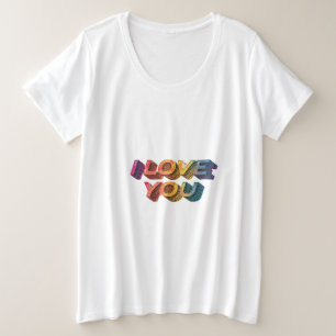 "IK HOU VAN JE GROTE MAAT T-SHIRT