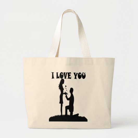 Ik hou van je grote tote bag (Voorkant)