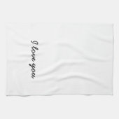 Ik hou van je handdoek. Zijn en Hers - zie andere  Theedoek (Horizontaal)