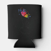 Ik hou van je handgebarentaal Butterfly Puzzle Pie Blikjeskoeler (Achterkant)