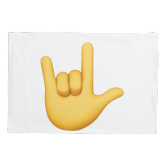 Ik hou van je handschrift - Emoji Kussensloop (Achterkant)
