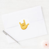 Ik hou van je handschrift - Emoji Ronde Sticker (Envelop)