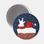 Ik hou van je handvorm ASL kerstmagneet Magneet (Voorkant / Achterkant)