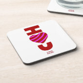 Ik hou van je harde plastic Onderzetter (Linkerzijde)