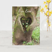 Ik hou van je hart bomen Wenskaart Kaart (Gele Bloem)