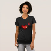 Ik hou van je hart en pijl t-shirt (Voorkant volledig)
