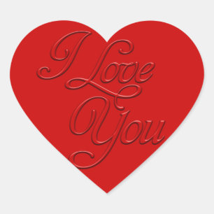 Ik hou van je hart hart sticker
