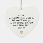 Ik hou van je hart keramisch ornament (Achterkant)