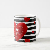 Ik hou van je hart koffiemok (Voorkant rechts)