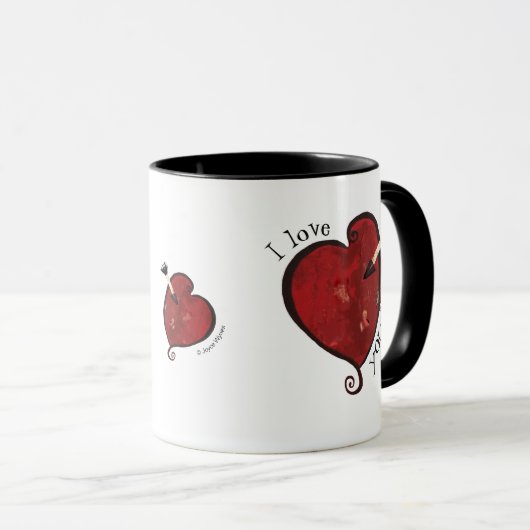 Ik hou van je hart Mok (Voorkant rechts)
