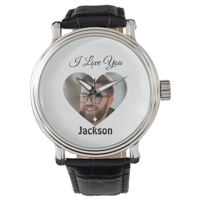 Ik hou van je hart personaliseren horloge (Voorkant)