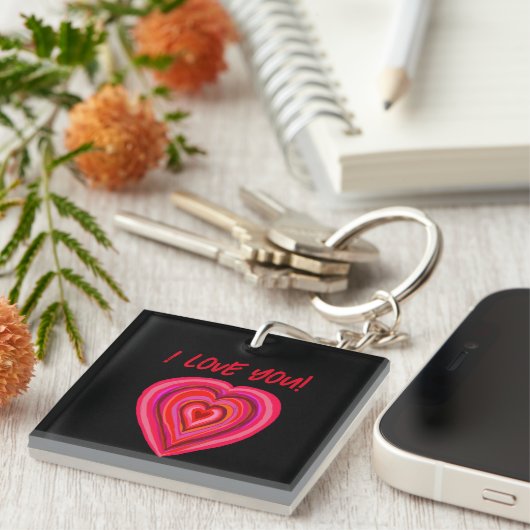 Ik hou van je hart sleutelhanger (Voorkant Rechts)