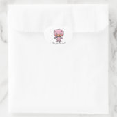 Ik hou van je. hart sticker (Tas)