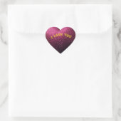 Ik hou van je hart sticker (Tas)
