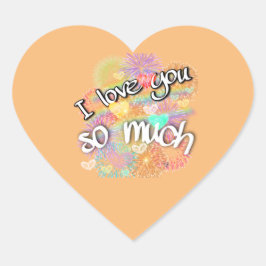 Ik hou van je hart sticker