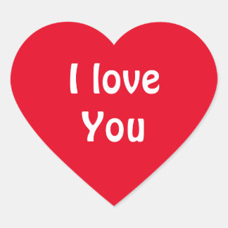 Ik hou van je hart sticker