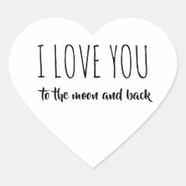 Ik hou van je hart sticker