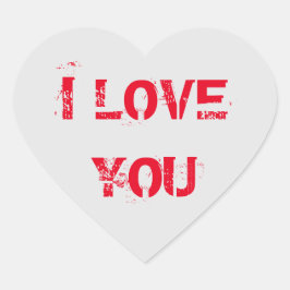 Ik hou van je hart sticker