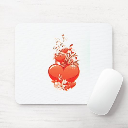 Ik hou van je hart valentijn romantische liefde muismat (Met muis)