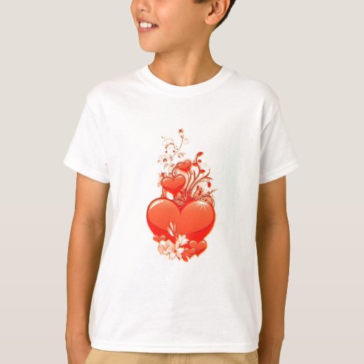 Ik hou van je hart valentijn romantische liefde t-shirt (Voorkant)